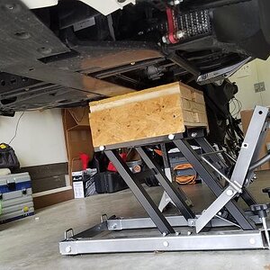 Home made extra height lift block for higher lift needs