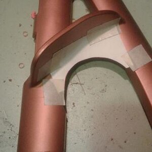 If my brackets are used at the highest setting , this shows what needs to be re-moved from the upper " A " arm plastic cover ....the lower setting doe