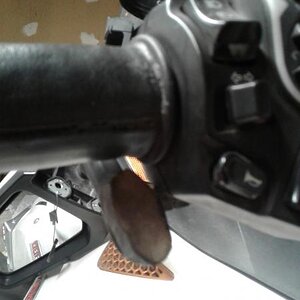 Another angle of a pic of the Pad on the + lever