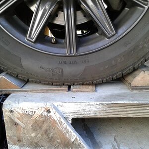 the front chock is permanently attached to the plank .... the rear is attached to a piece of plywood and that is screwed onto the plank because of the