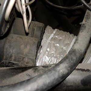 putting on the ... 3" aluminum tube ( which is used to duct Air from your laundry dryer ) it connects to the right side panel OEM air duct