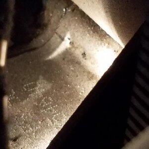 back of the engine next to the downpipe where the engine mounting bolts are you wil find the engine #