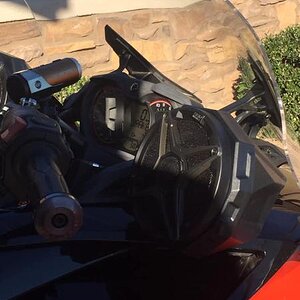 Right speaker with mount