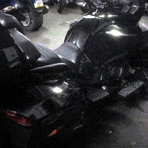 Ready a waiting for backrest and license plate I