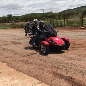 Spyder with wheelchair