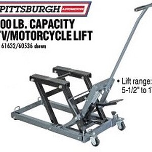 Harbor Frieght Pittsburgh 1500lb ATV Motorcycle lift