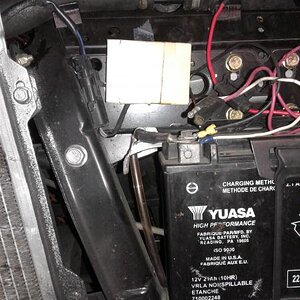 This is what you see after the Frunk is removed … the white card is the same size as the DESS module and in the exact position of the Dess module … wh