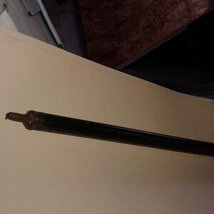 I trimmed down the solid rod so the hole I drilled could be as small as possible …..