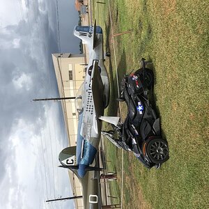 special permission with retired veteran escort at local AFB museum  & P51D