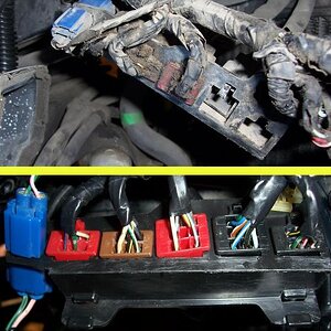 Connector Restoration   right side   befor and after