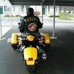 2008 CAN AM SPYDER and USMC Emblem