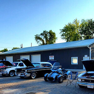 Got invited to bring the bike to a Saturday morning cars and coffee meet.