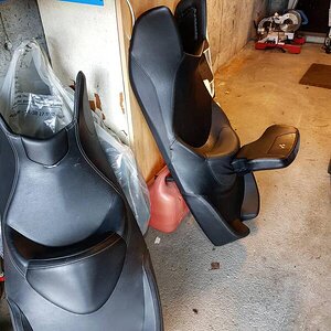 My first mod, a new comfort seat with backrest.