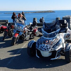 Scenic Marine drive Victoria BC looking southeast.