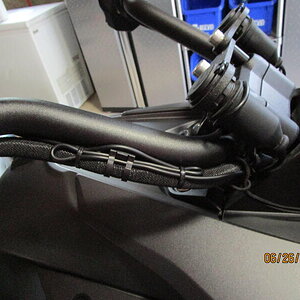 phone cable zip tied to cable