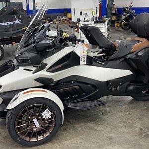 My Spyder being prepped at the dealer.