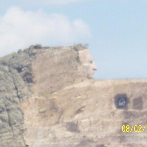 Best shot of Crazy Horse monument.
