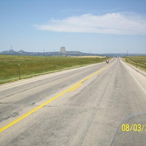 2nd or 3rd glimpse of Devil's Tower.