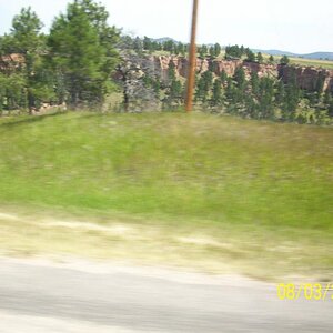 Varied landscape in the same area.