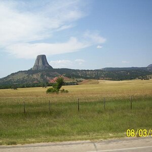 Different view of Devils Tower.