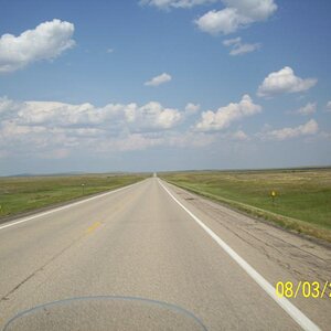 A LONG road. Least you can't make a wrong turn.