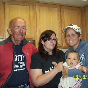 PawPaw, Amy (mom), baby Elysia, daughter Suzanne.