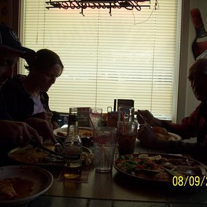 La Palmera in Lynnwood, WA. Dudley, daughter Suzanne and Jay.