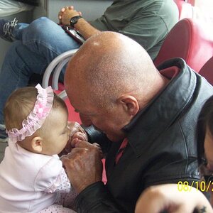 PawPaw Dudley bonding with Elysia.