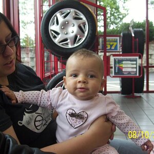 Granddaughter Elysia and daughter Amy.