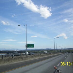 Repeat of entering Oregon.