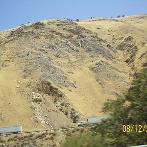 Hills and valleys and fields on the journey homeward.