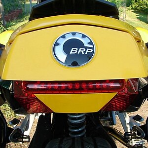 Added the Knight Rider LED lights on the back.  They're great..really alert people behind you.