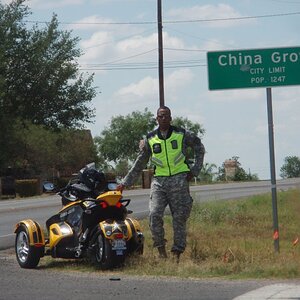 Army Spider at China Grove 2 [Spyders in Strange Places]