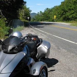 top of the twisties Rte 8 VT 8-28-09