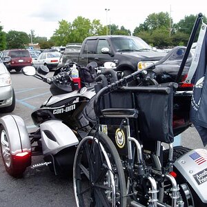 Wheelchair rack welded to MMG tow hitch
