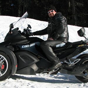 Mark's Spyder on Mt. Washington