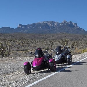 Me and Vance up at the Mt. Charleston Loop in Nevada.