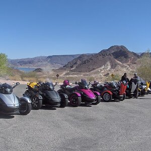 LA Crew Rides With Las Vegas Crew during Las Vegas Bike Week '09. We rode up to Lake Mead.