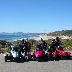 On the way to San Fran., stopped at Half Moon Bay for a pic.