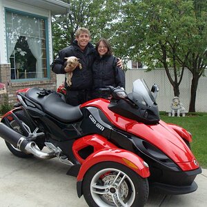 Kevin and Sande on New toy    (1)