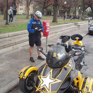 16 LEO in uniform writing ticket