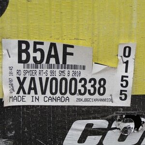 Packing crate number, PE#0338