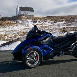 FirstRealSpyderRide Feb 2010 8 - Cape Spear, Newfoundland.