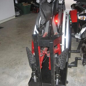 Lengthening mounting arms would allow use on 1010 RT