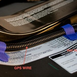 SpyderHotHands GPS Wiring 7 - Installing Hot Hands (heated grips - low power draw) and Garmin GPS mount - Both powered directly from the battery - Ins