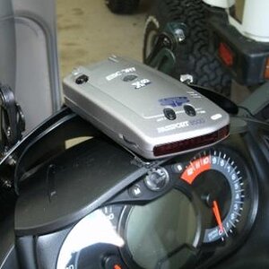 Radar detecor mounted