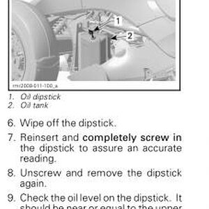 SpyderRS2010sm5 OILLEVEL2 - 2010 RS SM5 Owner's Manual - Engine Oil Level Verification