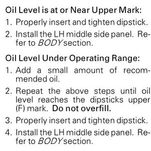SpyderRS2010sm5 OILLEVEL3 - 2010 RS SM5 Owner's Manual - Engine Oil Level Verification