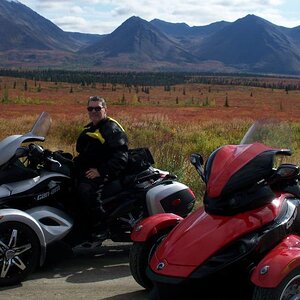 Parks Highway--a combination of tundra and taiga (land of little trees) forest.  On the road to Fairbanks AK.