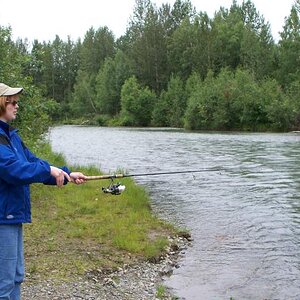 Fishing along the Parks Highway